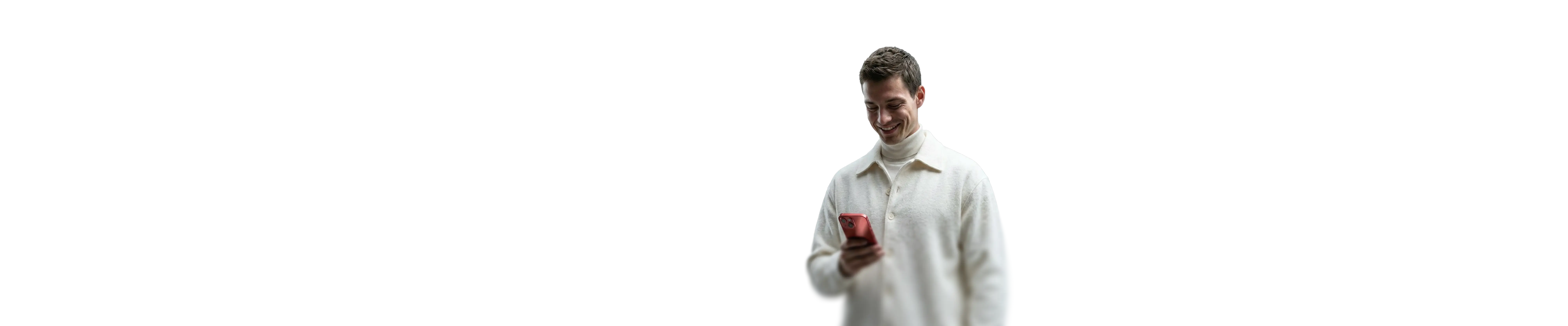 person using the Axi Trading Platform on a smartphone